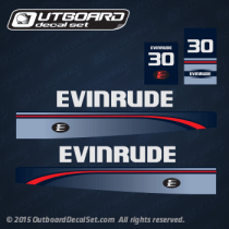 1995-1997 Evinrude 30 hp decal set 0284824 (Outboards)