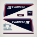 1981 Evinrude 15 HP decal set 0281662