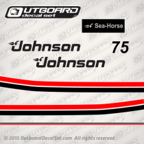 1983 Johnson 75 hp decal set 0393258, 0392721, 0392722