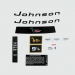 1968 Johnson 9.5 hp decal set 0382848 printed