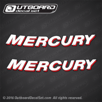 2006-2013 Mercury Port/Starboard lettering decal set (Curved) 896858001