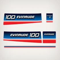 NEW 1980 Evinrude 100 hp decal set 0281480, 0281664