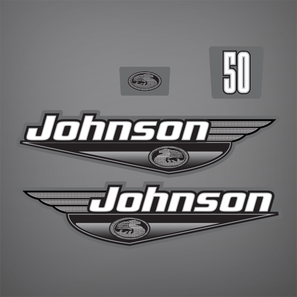2000 Johnson 50 Hp Decal Set