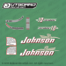 1952 Johnson 10 hp decal set QD-13 QDL-13