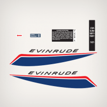 1966 Evinrude 9.5 hp Sportwin decal set and accessory decals 9622A 9623A