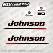 2003-2005 Johnson 50 hp Electric decal set 0350203, 0350204