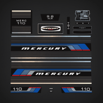 1976 Mercury 9.8 hp decal set  100 model outbaords