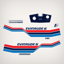 1977 Evinrude 6 hp decal set 0281067