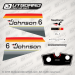 1977 Johnson 6 hp decal set 0388281 0387881