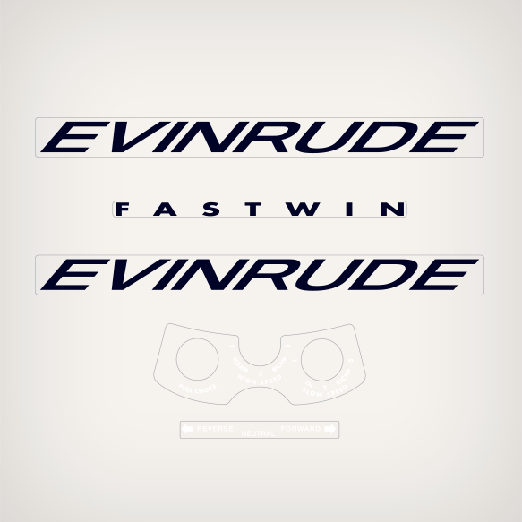 1961 Evinrude 18 hp Fastwin decal set 15034,15035