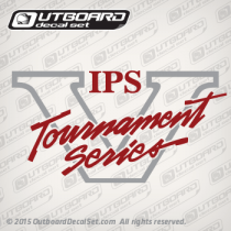 LUND IPS V Tournament Series Silver-Burgundy Decals