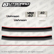 1985 Johnson 40 hp VRO decal set 0393876, 0395701, 0395733