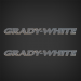 2017 GRADY WHITE DOMED DECAL SET 