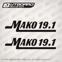 Mako 19.1 decal set Black