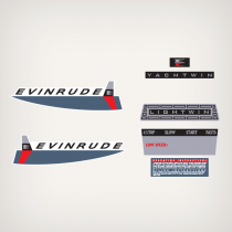 NEW- 1963 Evinrude 3 hp Lightwin decal set 3302, 3303, 3312