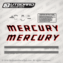 1960 Mercury outboards 60 h.p. decal set 