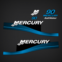 2000-2003 Mercury 90 Hp Saltwater Decal Set 881841A01