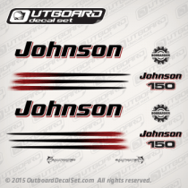 2002 2003 2004 2005 2006 johnson 150 hp saltwater edition white models decal set