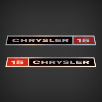 1975-1977 Chrysler 15 Hp Decal Set 