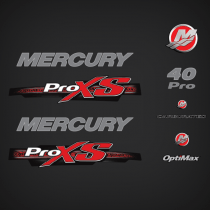 2013-2017 Mercury 40 Hp ProXs Carburated Decal set