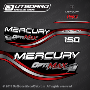 1998-1999 Mercury 150 hp Optimax decal set 854293A98 852552A3 