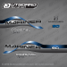 1999-2000 Mariner 90 hp coastal series Decal set Blue 830166A99  828353T 8, 828354A 7