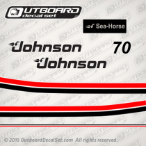 1983 Johnson 70 hp decal set 0393258, 0392721, 0392722