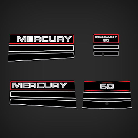 1994 1995 mercury 60 hp outboard 811212A94 DECAL SET