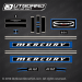 1973 Mercury 650 - 65 hp decal set