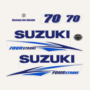 2014-2016 Suzuki 70 Hp Fourstroke EFI Decal Set 61443-87L30, 61453-87L30, 61435-87L90, 61435-88L90, 61446-87L20, 68111-18G20, 61471-98J00