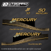 2002-2004 Mercury 50 hp FourStroke BigFoot decal set Red 883525A02