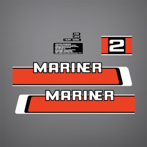 1978-1983 Mariner 2 Hp Decal Set 11906M