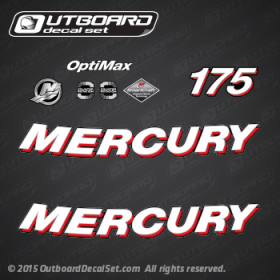 2006 Mercury 175 hp Optimax decal set 879756A06