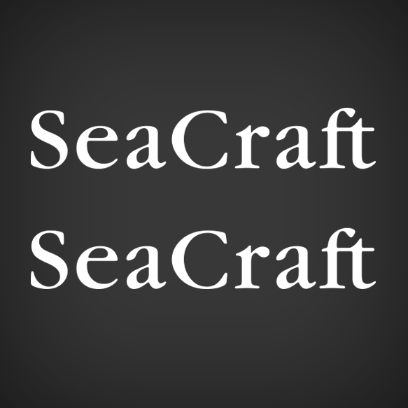 Sea Craft Lettering Boat Decal Set 
