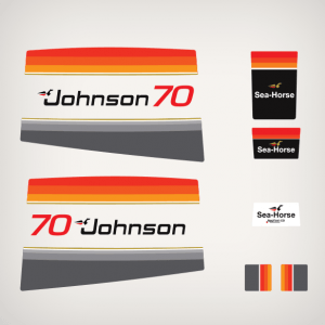 1979 Johnson 70 hp decal set 0389646, 0389647