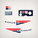 1973 Evinrude 9.5 hp decal set