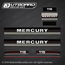 1986-1988 MERCURY 115 hp Outboard decal set 12832A87