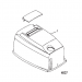 1999 2006 Mercury 40 hp JET 2-Stroke top cowl 813010T8, 813010T14, 816534T8, 816534T14, 8M0107142 diagram 4837