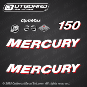 2006 Mercury 150 hp Optimax decal set 854294A06