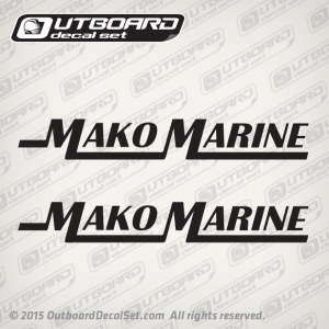 Mako Marine decal set