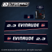 1993 1994 Evinrude 2.3 hp decal set 0114880