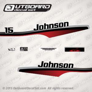 1997-1998 Johnson 15 HP decal set 1997-1998 Johnson 15 HP decal set