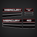1994-1995 Mercury 40 hp Decal Set 814323A94 