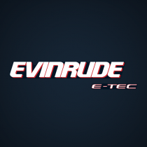 2004-2012 Evinrude stripe port side decal white models 0215537