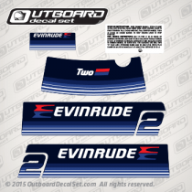 1979 Evinrude 2 hp decal set 0281281 2902A (Outboards)