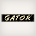 Gator Trailer Horizontal Decal Black Background