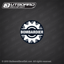 2002-2005 Evinrude/Johnson OMC bombardier front/rear decal graphite models 0350231