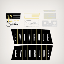 1960 Evinrude 10 hp Sportwin decal set
