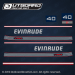 1989 1990 1991 Evinrude 40 hp decal set (Outboards)