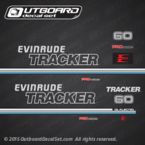 1993 Evinrude tracker 60 hp decal set Pro Series (Outboards)